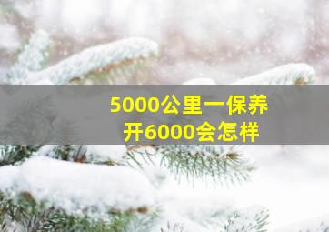 5000公里一保养 开6000会怎样